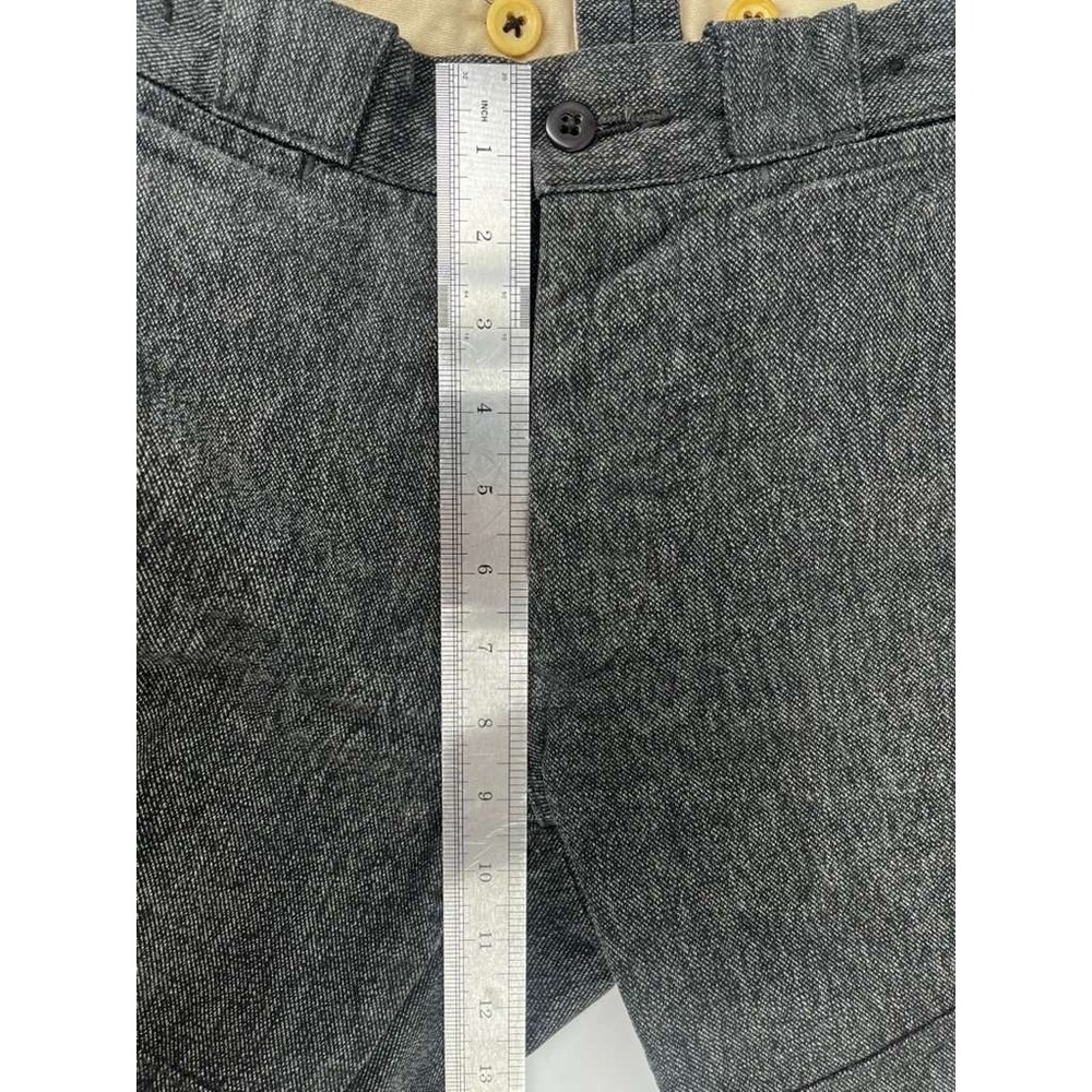 Vintage Polo Ralph Lauren Modern GI Pants Twill Weave Gray Rib Cotton Size 32x32 - Picture 11 of 15